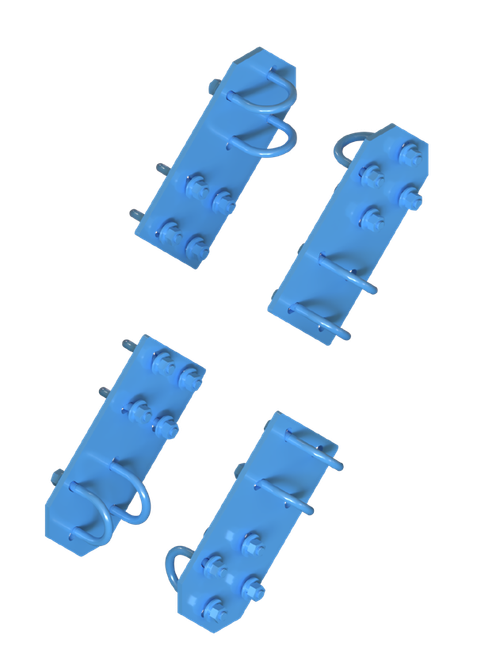 Sabre ARMUR RRU Side Gusset Kit - 2-3/8 in. Side / 2-3/8 in. Diagonal Pipe. Manufacturer brochure illustration; selected configuration may vary.