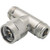 L-COM Type N 3 Port T Shape Coaxial Adapter. Two Type N Female interfaces, one Type N Male Interface. .