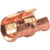 BURNDY copper compression C-Tap. #4 main to #4 tap or #2 to #6-#12. Pink die W25VT. Die Index 12. *Does not include die
