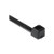 HELLERMANNTYTON UV Resistant Cable Tie, 12 in Long, UL Rated, 50lb Tensile Strength, PA66UV, Black, 1000/pkg .