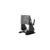 GAMBER JOHNSON Tall Tilt/Swivel Desktop Mount for smaller tablets, displays, and docking stations. 360 deg rotation, adjustable tilt with tension handle.