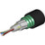 Commscope 4 Fiber singlemode armored cable 3.0 MM subcables. Outdoor Armored cable with a Black Jacket. .