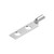 BURNDY Copper Compression Lug, 2 Hole with Inspection Window, 1/0 AWG, 1/2" Stud, 1-3.4" Stud Hole Spacing, Short Barrel, Tin Plated