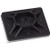 ADVANCED CABLE TIES 3/4" x 3/4" Cable Tie Mounting Pad. Black color, Nylon base. 100 pack. rubber adhesive