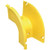 COMMSCOPE FiberGuide 90Deg Down Elbow, 4 in x 4 in, yellow