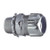 OMNION POWER Conduit Connector, Liquidtight, Straight, 1/2 ", Steel, Metallic - Zinc Finish, 39.62 mm