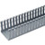 PANDUIT Panduct type F narrow slot wiring duct, 3 W x 1 H, 6' length, PVC, light gray