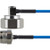 VENTEV 3 m TFT-402-LF low-PIM coaxial cable assembly with 7/16 in DIN Male Right Angle to N Male Straight. Plenum and PIM rated.