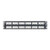 PANDUIT 48-port modular shielded patch panel, all metal, black, 2 RU.