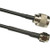 12' TWS-195 Antenna extension cable with N Plug (M Center Pin) to SMA Plug (M center pin). Includes heat shrink.