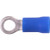 HAINES PRODUCTS #8 stud Vinyl Insulated Butted Seam Ring Tongue Terminal for wire size 16-14 gauge. 100 per package.