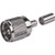 RF INDUSTRIES UHF male connector for RG8X and Times LMR-240 cables. Nickle plated body, silver plated pin. Crimp center pin, crimp on braid.