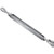 SABRE 5/8" diameter x 12" long jaw+eye turnbuckle, working load 3,500 lbs. Galvanized steel.