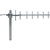 VENTEV 806-960 MHz 10 dBi Yagi Antenna with Cross Clamp and 12" Pigtail and N-Style female.