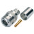 RF INDUSTRIES N female connector for RG9/U, RG9A/U RG9B/U and RG214/U cables. Silver plated body and gold center pin. Crimp center pin, crimp on braid.