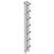 B-LINE BY EATON Vertical cabling sect. Provides vertical cable management between racks. Includes mounting hardware. Flat Black. 84"Hx3.5"Wx6.5"D