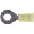 3M nylon insulated ring terminal for wire sizes 12-10 ga. and 1/4" size stud or screw. Brazed seam. 50 per bottle. Yellow.