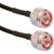 WIRELESS SOLUTIONS Jumper. 10' long. W/ Times LMR-240 coaxial cable with N-male (54919) on both ends.