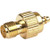 RFI Reverse Polarity SMA Female (jack) to standard MMCX Male (plug). Gold body & gold pin.