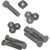 ROHN 25AG Tower Top Cap Section Bolt Kit. Consists of (3) 1/4" x 1-1/2" nuts and bolts, (3) 5/16" x 1-1/2" bolts and nuts, & (2) 3/8" x 1-1/2" bolt and nuts.