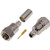 RF INDUSTRIES F Male Connector Nickel Crimped Body w/ Gold Soldered Pin. 75 Ohm.