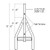 ROHN 45G top section with 2.25-in OD pipe that extends 12-in above the apex of the side rails. Includes integrated set screws for securing internal pipe.