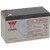 YUASA 12V 9Ah 35 Watts Per Cell Sealed L ead Acid Battery. Has 0.250 connections. 5.94" (L) x 2.56" (W) x 3.86" (H). 6.3lb