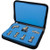 RF INDUSTRIES 4.3-10 Adapter Kit white bronze (tri-metal) plating and stainless steel hex nuts -7 pieces in foam padded zipper case