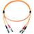 CABLES UNLIMINTED 18" 50/125 Patch Cord ST-ST Multimode Fiber jumper.