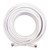 WEBOOST 50ft RG-6 low loss white coaxial cable with F-Male connectors.