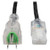 3' Hospital Comp Cord 13A, #16 5-15P - IEC-320-C13