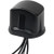 PCTEL 6 Port; 2-LTE, 3-WiFi, GNSS. Round, black antenna 1-inch hole, 3/4-inch long (.75") zinc stud mount with jam nut