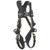 CAPITAL SAFETY Large full body black kevlar harness with PVC coated back and side D-rings.