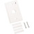 COMMSCOPE L Type Flush Mounted Faceplate, one port white