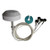 SKU M7025040O3D420MWL | VENTEV 2.4/5/6 GHz 4/4/5 dBi Micro Omni Antenna with Four (4) 48" RPSMA Female Connectors