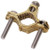 POLYPHASER bronze transition clamp. Designed to ground galzanized zinc dipped towers for 1/2" to 1-1/3" diameter legs.