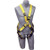 DBI/SALA Cross Over Style Harness. Adjustable front D-ring, back D-ring and pass thru buckle leg straps. Universal size. Polyester webbing construction.