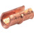 BURNDY copper compression C-Tap. #6 main to #6-#8 Tap or #4 main to #8-#12 tap. Brown die W2CVT. Die Index 10. .