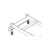 B-LINE BY EATON 24" wide runway wall support kit. Includes angle bracket that bolts to wall and 2 J-bolts, nuts & lock washers that secure runway to bracket.