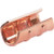 BURNDY copper compression C-Tap. #2 main to #2 tap or 1/0 to #6-#12 . Orange die W27VT. Die Index 14. .