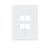 Ubiquiti UACC-WP-Keystone-V-4P Vertical Universal Paintable Keystone Wall Plate 4-Port 4Pk