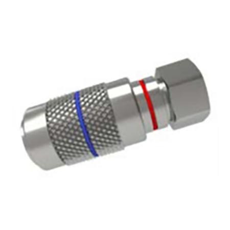 AMPHENOL FIBER OPTICS Compression Connector, 4.3/10 male for 1/2in ...