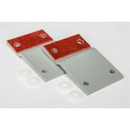 TELECT Isolated Panel Adapter W/Hardware and Isolation Pads. 1/2 RU ...