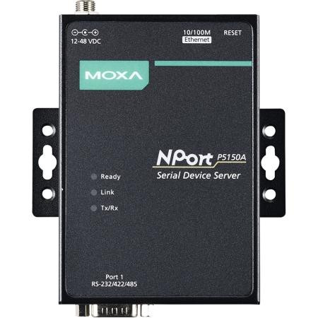 MOXA 1 port RS-232/422/485 with 10/100M RJ45 port PoE device server ...