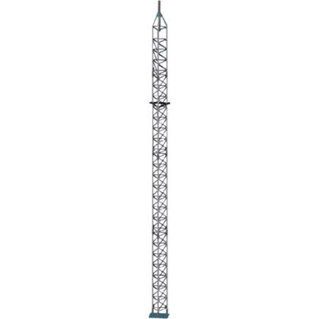 ROHN 45G 70-ft guyed tower. Includes all sections, base plate, side ...