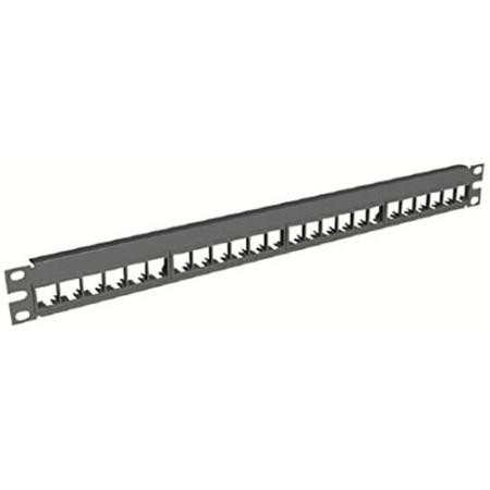 BELDEN 48 port KeyConnect 2U black patch panel, empty. Compatible with ...
