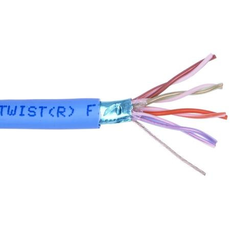 BELDEN 24AWG solid conductor, blue plenum jacket, 4 pair. UV resistant ...