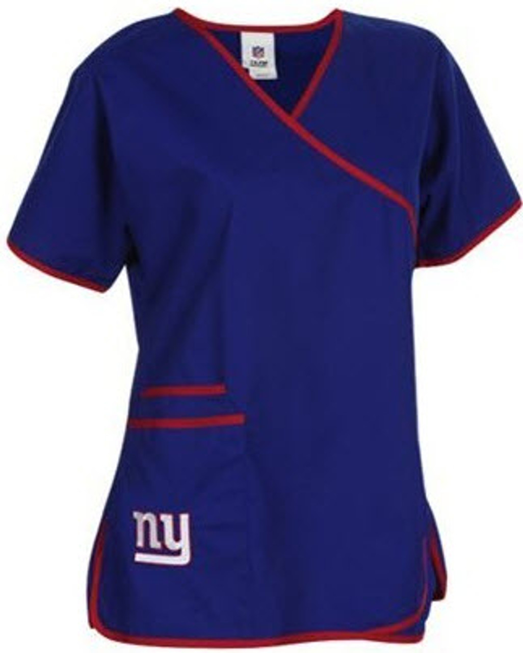 New York Giants Women's NFL Scrub Top - Scrub Identity