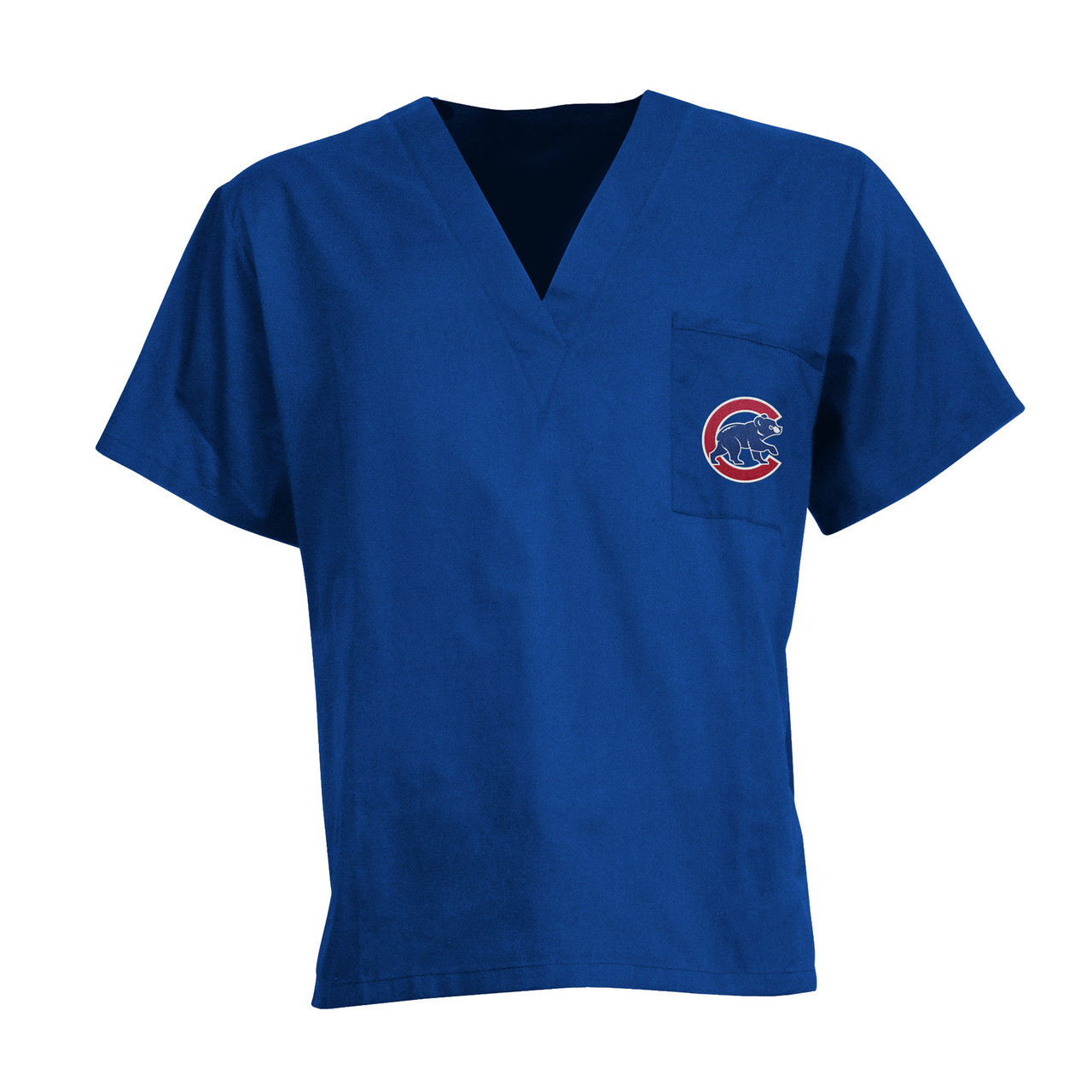 Women's Red Chicago Cubs Plus Sizes Primary Team Logo T-Shirt