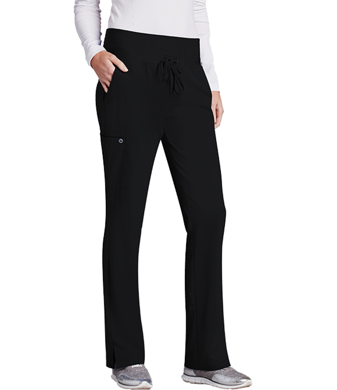 Active by Grey's Anatomy™ Women's Logo Elastic Drawstring Waist Scrub Pant  - Walmart.com